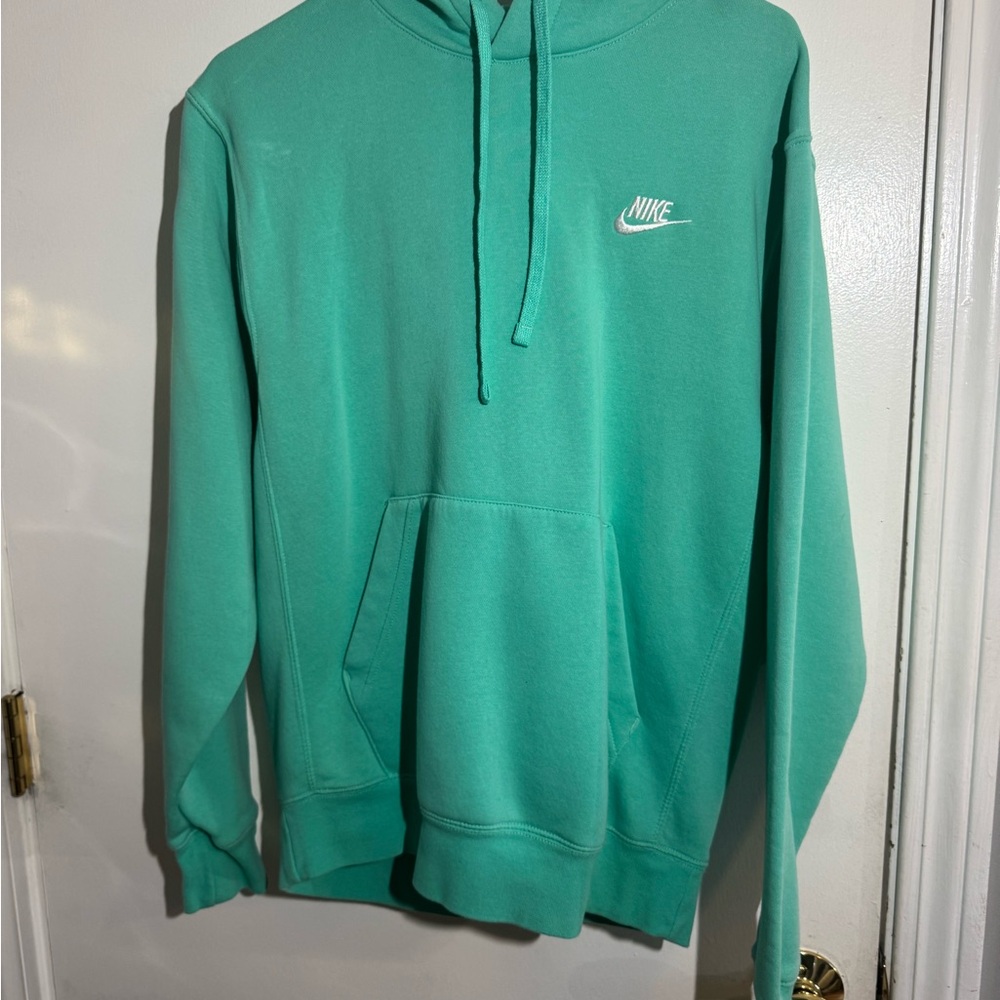 Nike turquoise Sweatshirt with Drawstring Hood